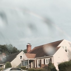 #rainbow cause we all post a cliche rainbow pics #wet #rain #nomoreflood