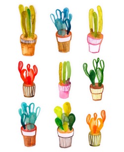 milledorge:  Cactus collection - prints available on Society6