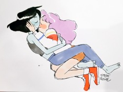 stephanierowe-art:  Did a redraw of an old bubbline pic I drew