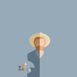 eatsleepdraw:  Kirk as Van GoghMinimal Illustration based on