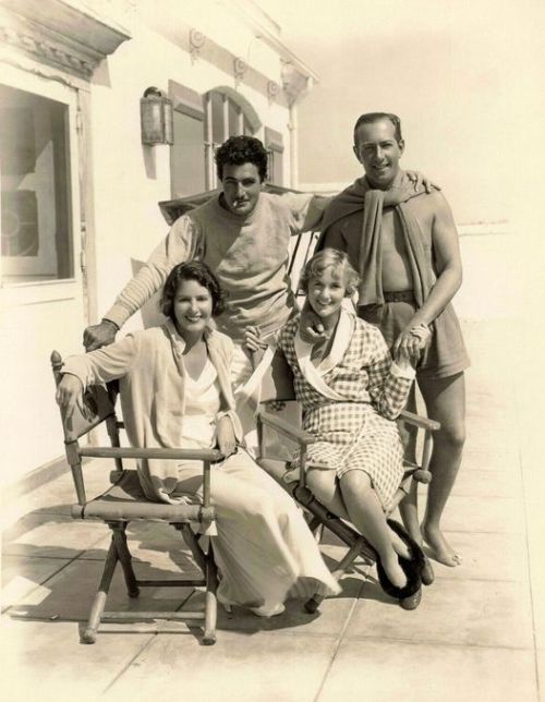 Norma and Constance Talmadge, Gilbert Roland & Townsend Netcher.