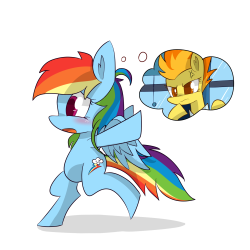 kty159:  Late - Rainbow Dash  Adorable <3