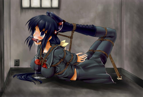 fuckiamsexedout:  Bondage Drawings - Hentai Girls Collection - (tags: #bondage #rope #tiedup #hentaigirls #hentai #gagged #bdsm , rope tied, ball gag, bdsm, bound girls, ecchi girls, plugged in machine, chastity belt, severe bondage, latex, rubber) 