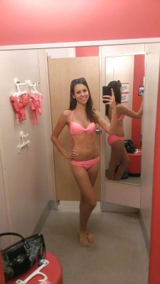 Submit your own changing room pictures now! Trying a new bikini