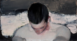 2014. Swimming in a Rhine, 35.3 x 65.4 cm, oil on canvas.