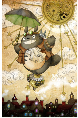 steampunktendencies:  Steampunk Totoro 