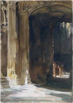 met-american-painting: Cathedral Interior by John Singer Sargent,
