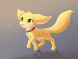 mochi2-arts: “Fennec Rosa” I made her into her wild animal