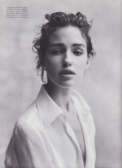 leylafi:  Caroline Eggert; Portrait Report, Vogue Italia May