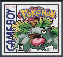 lpanne:  I’ve finished cross stitch patterns for all four Pokemon Gameboy covers!!!