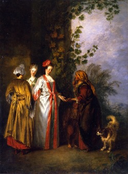 The Fortune Teller Jean-Antoine Watteau - circa 1710