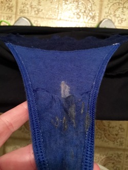 jigglybeanphalange:  Messy panties after many hours of working
