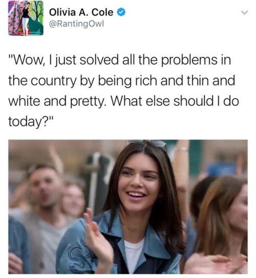 theimaginarythoughts:  loubeesarmy: andinthemeantimeconsultabook:  The Best of Twitter dragging Pepsi™ and Kendall Jenner’s ignorant ass for that horrendous new ad they just released.  How y'all gonna defend her ass? “She is just doing her job”