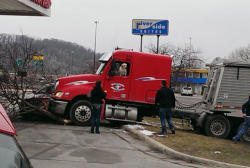 mentalflossr:  A truck driver left his semi idling near a Kwik