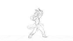 eriika-s:Process of a little Korra waterbending exercise I worked