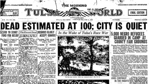 blackourstory:  DO YOU KNOW ABOUT BLACK TULSA? IF NOT… WHY NOT? This horrific incident has been well documented, everywhere: from YouTube videos of survivor interviews to PBS Lesson Plans for school teachers. Please do your Google diligence: From May