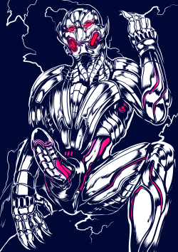 askultron:  I did a nsfw commission of Ultron in the buff for