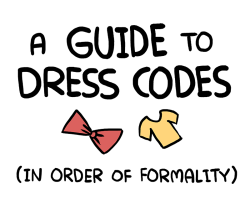 owlturdcomix:  A Guide to Dress Codes image / twitter / facebook