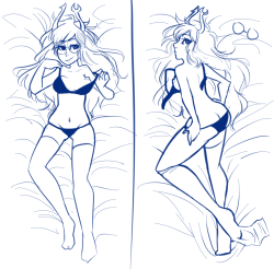 chiicharron:   i was going crazy and doodling a bunch of dakimakura