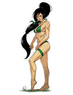 League of Legends Swimsuit - Akali reworked by Ganassa 