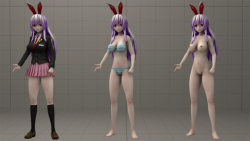 Reisen Udongein Inaba (Touhou Project) model available on SFMLabYeah,