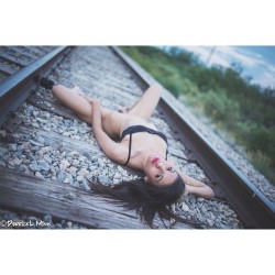 fotosmurf:  On the right track (model: @allycat_1413) #derricklmimsphotography