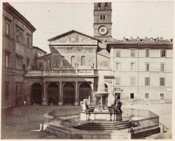 Piazza Santa Maria in Trastevere (1872 ca)