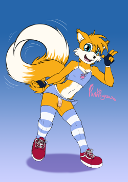 punk-pegasus-nsfw:Tails is here to lift your spirits! And uhh,