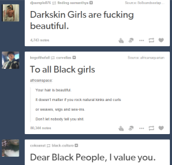 ayoaprell:I just love scrolling through my dashboard. Black people