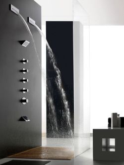 life1nmotion:  Wall-mounted waterfall shower ,design by Daniele