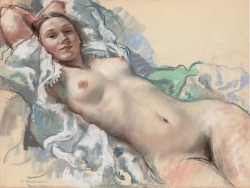 transistoradio:Zinaida Serebriakova (1884-1967), Reclining Nude