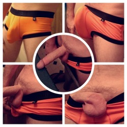 Comfortable and love the bulge (both soft and hard)!  Couldn&rsquo;t decide on one pic so here&rsquo;s a collage in and out of these Dominik&rsquo;s.  @greatassblog got me these via Amazon wish list&hellip;Inbox/pm me if you want my Amazon wish list info