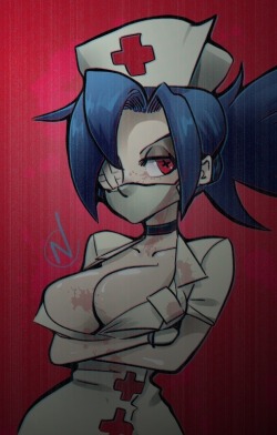 nikkthehuman:  Valentine , Skullgirlsso my bf, got me this game