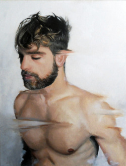 Vanish Point 14”x18” oil on canvas Model: Jonathan Löwengart