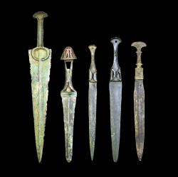 nervoustemple:  Luristan bronze daggers - Iran, circa 9th-7th