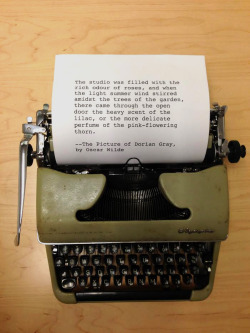 readpenguin:  First line Friday: The Picture of Dorian Gray,