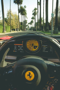 johnny-escobar:  Stroll thru Beverly Hills in a F458 | JE