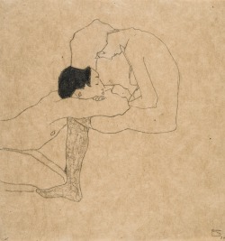 blastedheath:  Egon Schiele (Austrian, 1890-1918), Liebende [Lovers],