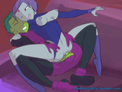 ilovestarcoandbbrae:Quality alone time with Beast Boy and Raven