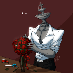 stereoesque: a doodle of a new boy i named Calder he’s a florist