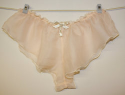 naughty-knickers:  Moth Lingerie - Ernie Peach French Knickers
