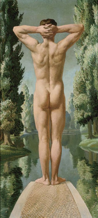 doctorwookie:Male Nude (Title Unknown) by George Spencer Watson,