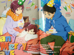 sou-katsu:  clearer photos of some new December Free!ES magazine