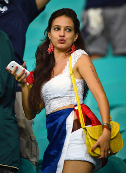 worldcup2014girls:  Beautiful French girls & fans at World