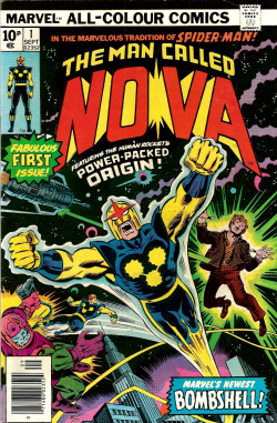 Nova No. 1 (Marvel, 1976). Art by John Buscema and Joe Sinnott. From Oxfam in Nottingham.