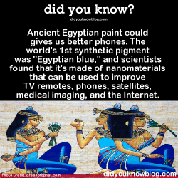 did-you-kno:  Ancient Egyptian paint could gives us better phones.