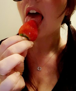 Tasty strawberries. …mmmmm ! 