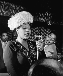 hedda-hopper:  September, 1947: Ella Fitzgerald, Dizzy Gillespie,
