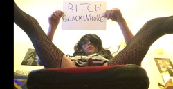 degradedsissytube:Bitchblackwhore - Sissified Black Cock Whore!