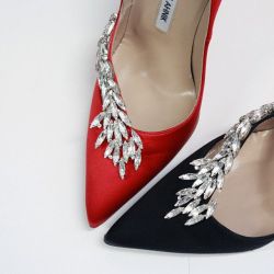    We’ll take our Manolo Blahnik with a side of bling.